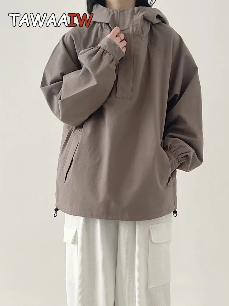 Tawaaiw Solid Pullover Windbreaker Coats And Jackets Women Long Sleeve Autumn Winter 2022 Korean Style Outerwear Casual Chic
Tawaaiw Solid Pullover Windbreaker Coats And Jackets Women Long Sleeve Autumn Winter 2022 Korean Style Outerwear Casual Chic