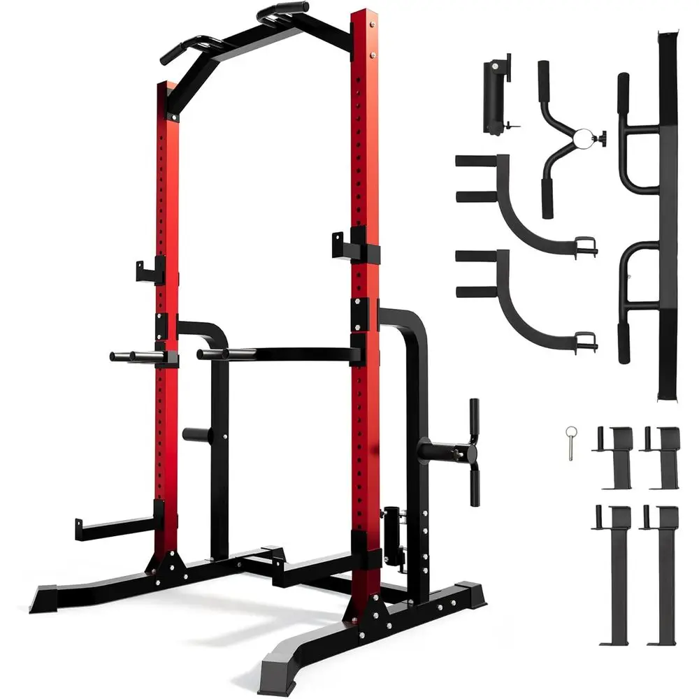 Heavy Duty 2400LB Capacity Multi-Functional Home Gym Rack with Pull-Up Bar and Dip Station
Heavy Duty 2400LB Capacity Multi-Functional Home Gym Rack with Pull-Up Bar and Dip Station