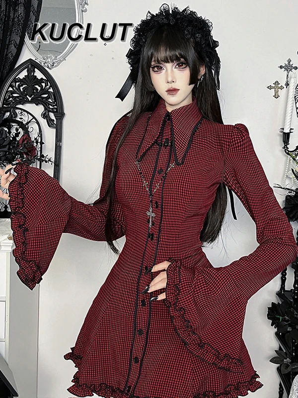 Темно-готический стиль, повседневное короткое платье с цветочным принтом для женщин, модные облегающие платья с рюшами на талии и бантом, с длинными рукавами, весна-осень
Темно-готический стиль, повседневное короткое платье с цветочным принтом для женщин, модные облегающие платья с рюшами на талии и бантом, с длинными рукавами, весна-осень