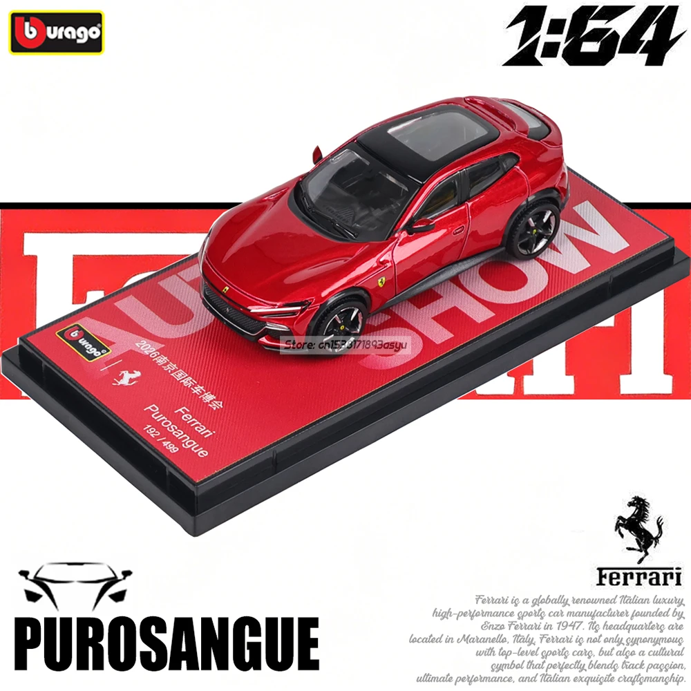 Bburago 1:64 Mini Alloy Red Box Car Model Series McLaren Ferrari Purosangue SP3 296 GTB Die Casting Multiple Selection Gift Toy
Bburago 1:64 Mini Alloy Red Box Car Model Series McLaren Ferrari Purosangue SP3 296 GTB Die Casting Multiple Selection Gift Toy