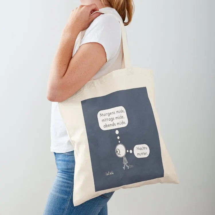 Tired in the morning Tote Bag Women's shopper reusable shopping bags shopper bags reusable shopping bag
Tired in the morning Tote Bag Women's shopper reusable shopping bags shopper bags reusable shopping bag