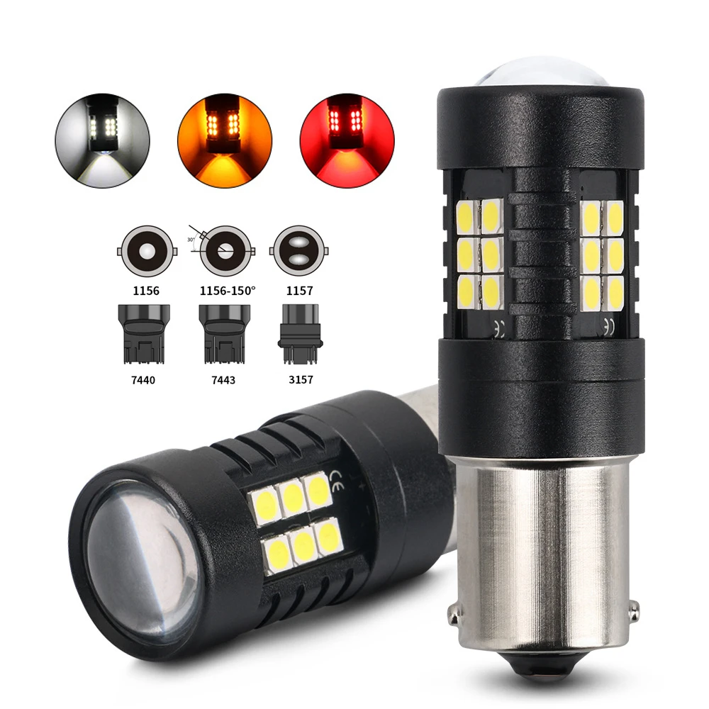 2Pcs 1156 BA15S 1157 P21/ 5W BAY15D T20 7443 W21/5W T25 3157 Canbus LED Light Auto Reversing Lamp Brake Light Turn Signal Lights
2Pcs 1156 BA15S 1157 P21/ 5W BAY15D T20 7443 W21/5W T25 3157 Canbus LED Light Auto Reversing Lamp Brake Light Turn Signal Lights