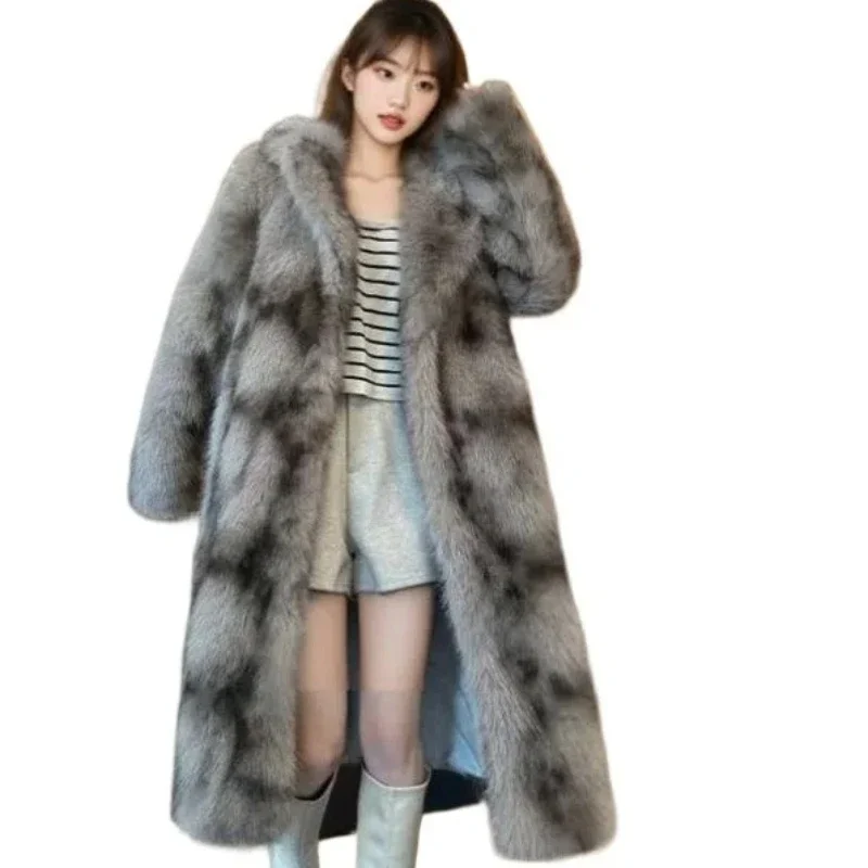 New Fashionable Young Imitation Fox Fur Jacket Loose Environmentally Friendly Hair Thickened Temperament Commuting Coats Winter
New Fashionable Young Imitation Fox Fur Jacket Loose Environmentally Friendly Hair Thickened Temperament Commuting Coats Winter