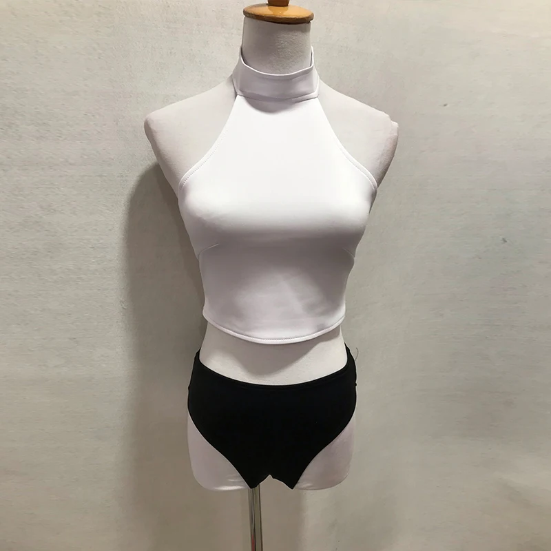 Black Pole Dance Shorts Halter Sexy White Vest Gogo Dance Clothes Nightclub Ds Costumes Adult Jazz Performance Stage Wear 3478 
Black Pole Dance Shorts Halter Sexy White Vest Gogo Dance Clothes Nightclub Ds Costumes Adult Jazz Performance Stage Wear 3478