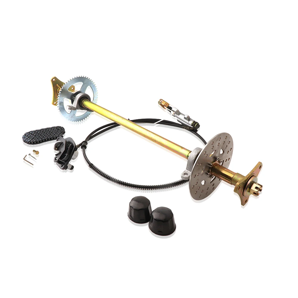 740mm-29in Go Kart Rear Live Axle Assembly Kit Axle Sprocket Chain Brake Disc Caliper Wheel Hubs for 50cc 70cc 90cc ATV Quads
740mm-29in Go Kart Rear Live Axle Assembly Kit Axle Sprocket Chain Brake Disc Caliper Wheel Hubs for 50cc 70cc 90cc ATV Quads