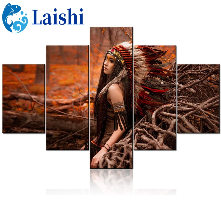 5pcs DIY Autumn, indian woman, indian feather Diamond Painting Full Square Diamond Painting Embroidery Sale Rhinestones Pictures
5pcs DIY Autumn, indian woman, indian feather Diamond Painting Full Square Diamond Painting Embroidery Sale Rhinestones Pictures