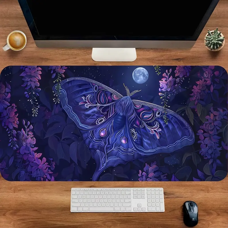 Moth Desk Mat, Cute Gaming Mousepad,large Purple Desk Mat,wisteria Mouse Pad,cute Office Decor,gift for Plant Lovers,gamer Setup
Moth Desk Mat, Cute Gaming Mousepad,large Purple Desk Mat,wisteria Mouse Pad,cute Office Decor,gift for Plant Lovers,gamer Setup
