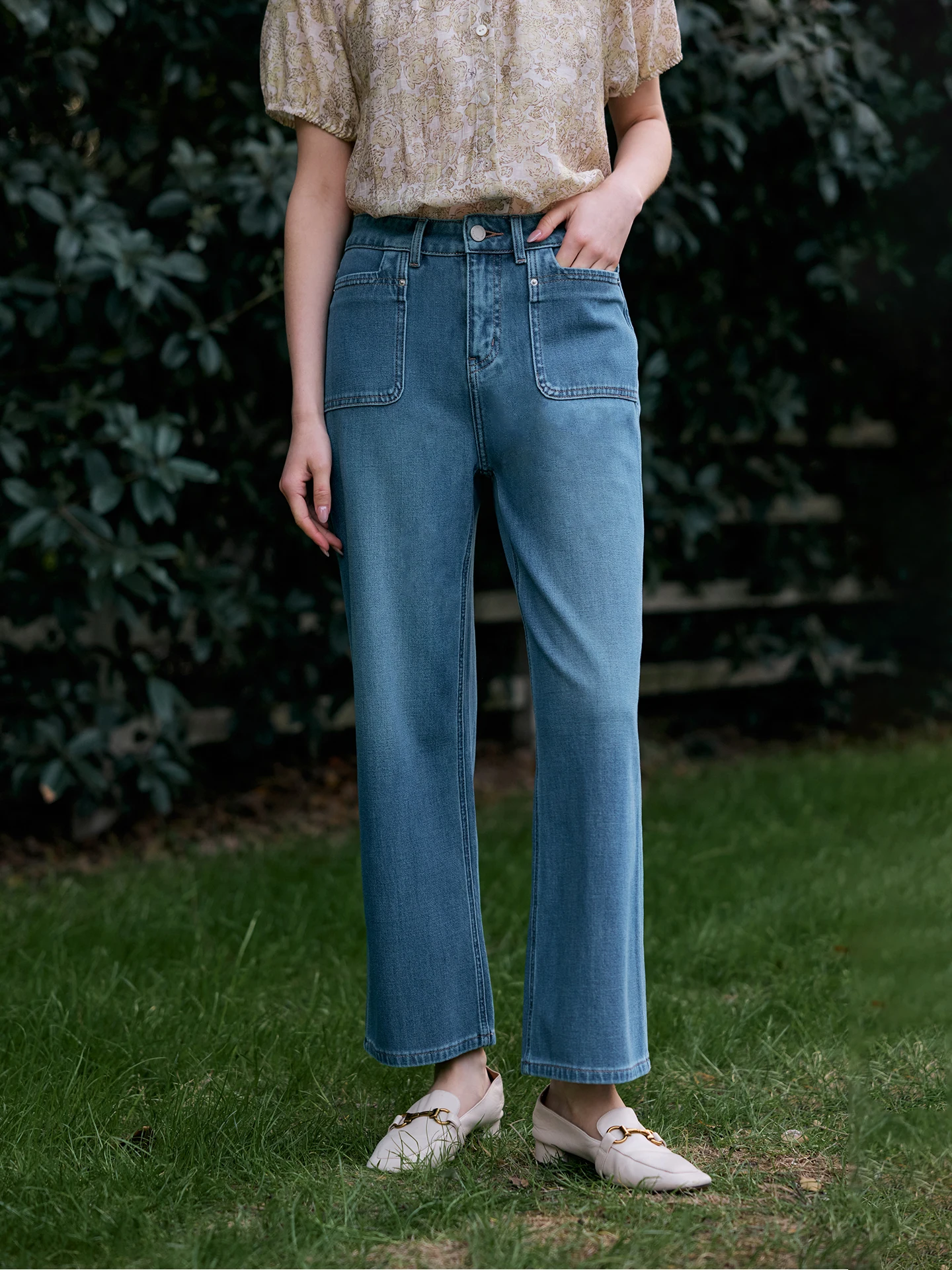 HeyDress Silk Nine-Piece Women's Summer High-Waist Elastic Slim Straight Jeans Lightweight Denim Pants Ladies Straight Leg Jeans
HeyDress Silk Nine-Piece Women's Summer High-Waist Elastic Slim Straight Jeans Lightweight Denim Pants Ladies Straight Leg Jeans