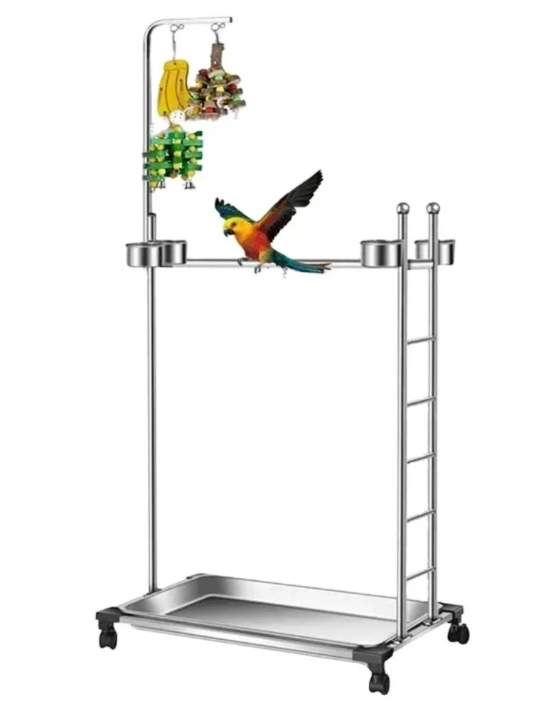 Stainless steel bracket, pet activity bracket supplies, including swing rod, with feeding bowl 25.5 * 17.3 * 57 inches
Stainless steel bracket, pet activity bracket supplies, including swing rod, with feeding bowl 25.5 * 17.3 * 57 inches