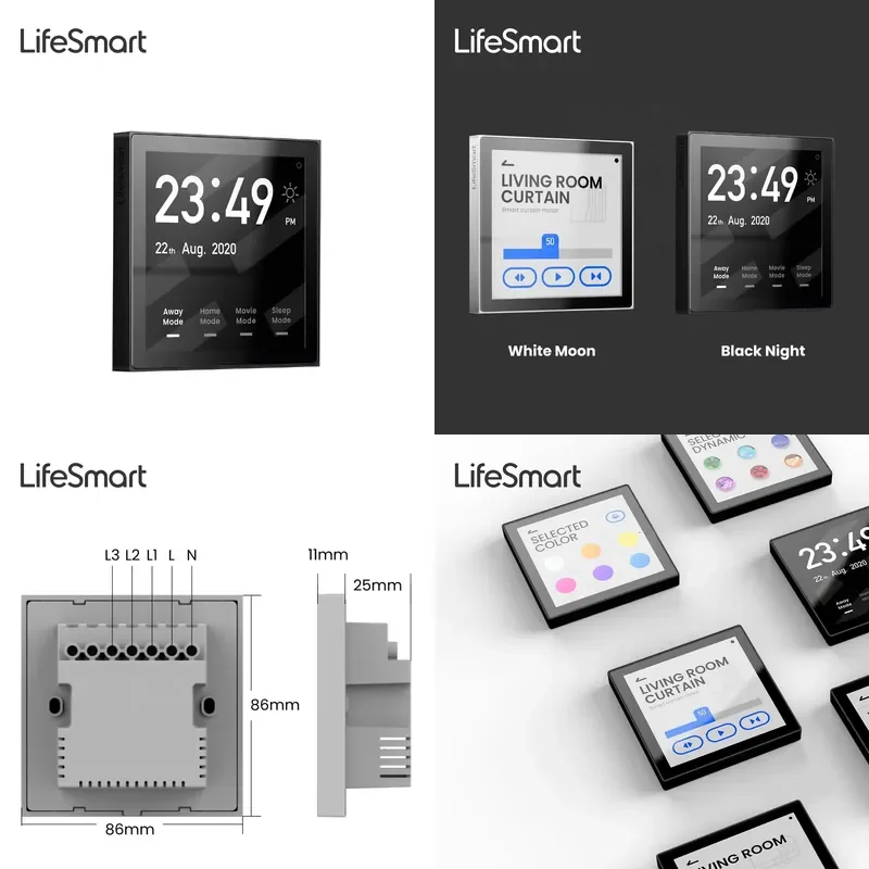 【CHIMU HOME】 LifeSmart Nature Mini Touch Screen Smart Wall Switch Temperature Panel for Smart Home System for Google Alexa
【CHIMU HOME】 LifeSmart Nature Mini Touch Screen Smart Wall Switch Temperature Panel for Smart Home System for Google Alexa