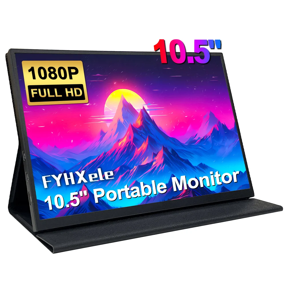 FYHXele 10.5" Portable Monitor 1080P 15:10 Brightness 400cd/m² 100% sRGB for PS4/XBOX1/Switch PC Laptop Cell Phone Extension
FYHXele 10.5" Portable Monitor 1080P 15:10 Brightness 400cd/m² 100% sRGB for PS4/XBOX1/Switch PC Laptop Cell Phone Extension
