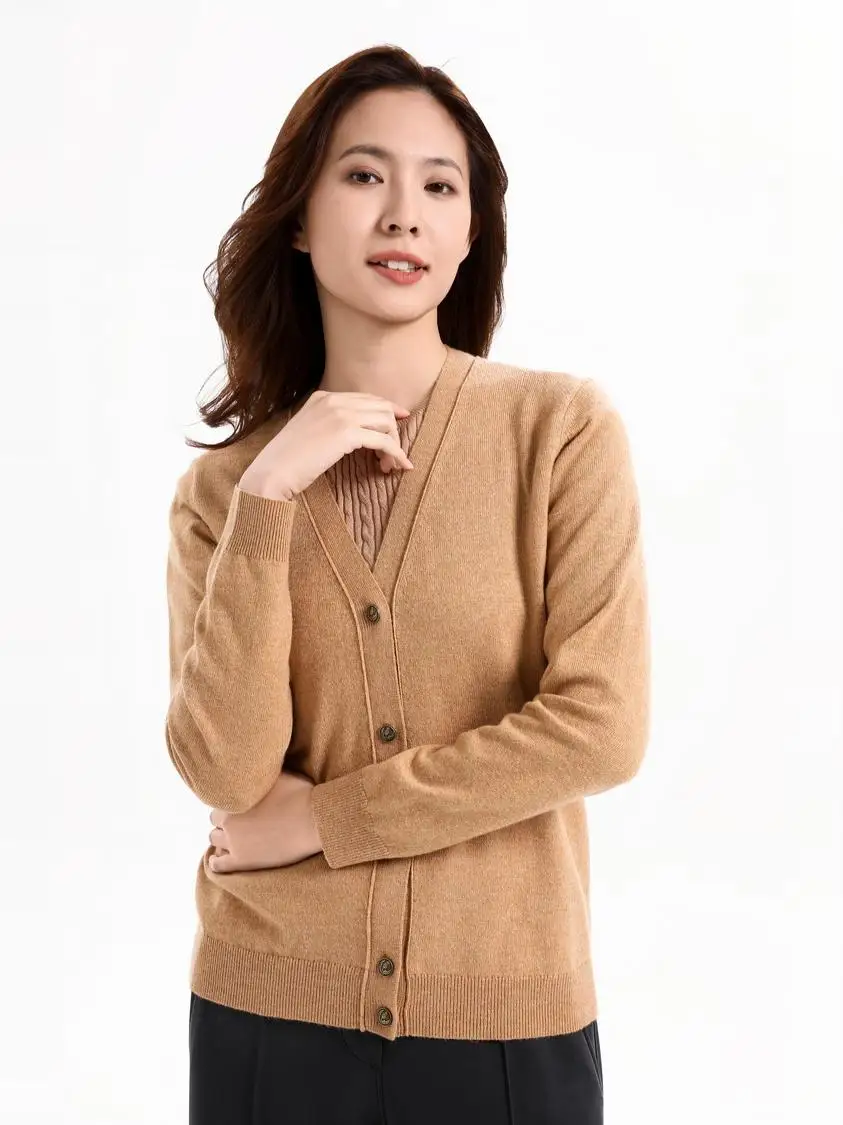 Soft Wool Camere Blend mat V-ne Fitted Open Cardigan Sweater Ele Poetic Artistic Sle Women's Spring Faion
Soft Wool Camere Blend mat V-ne Fitted Open Cardigan Sweater Ele Poetic Artistic Sle Women's Spring Faion