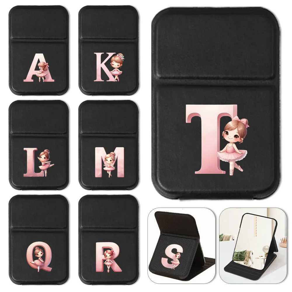 Portable Pu Makeup Mirror Beauty Tool Suitable For Travel And Family Use Ballerina Girl Initial Name 26 Letters Pattern
Portable Pu Makeup Mirror Beauty Tool Suitable For Travel And Family Use Ballerina Girl Initial Name 26 Letters Pattern