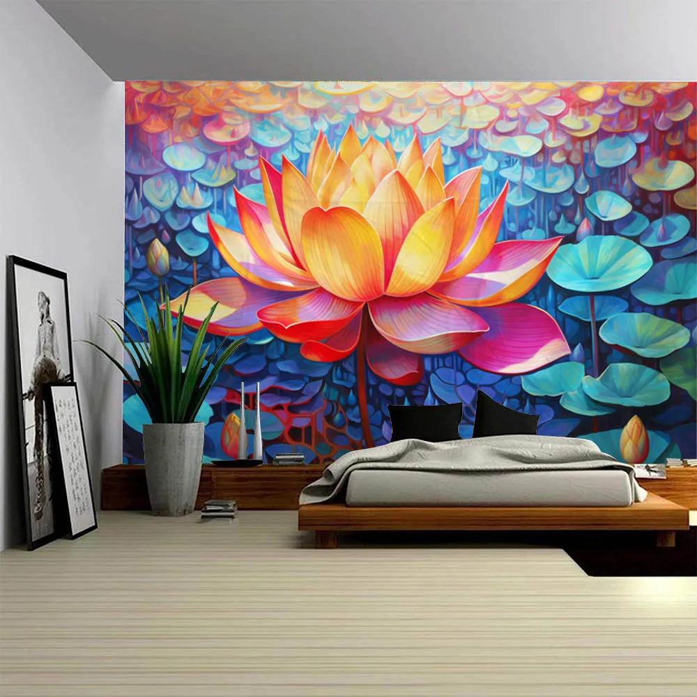Beautiful Lotus Decorative Tapestry Monet Oil Painting Fabric Decoration Painting Home Dormitory Retro Mandala Background Poster
Beautiful Lotus Decorative Tapestry Monet Oil Painting Fabric Decoration Painting Home Dormitory Retro Mandala Background Poster