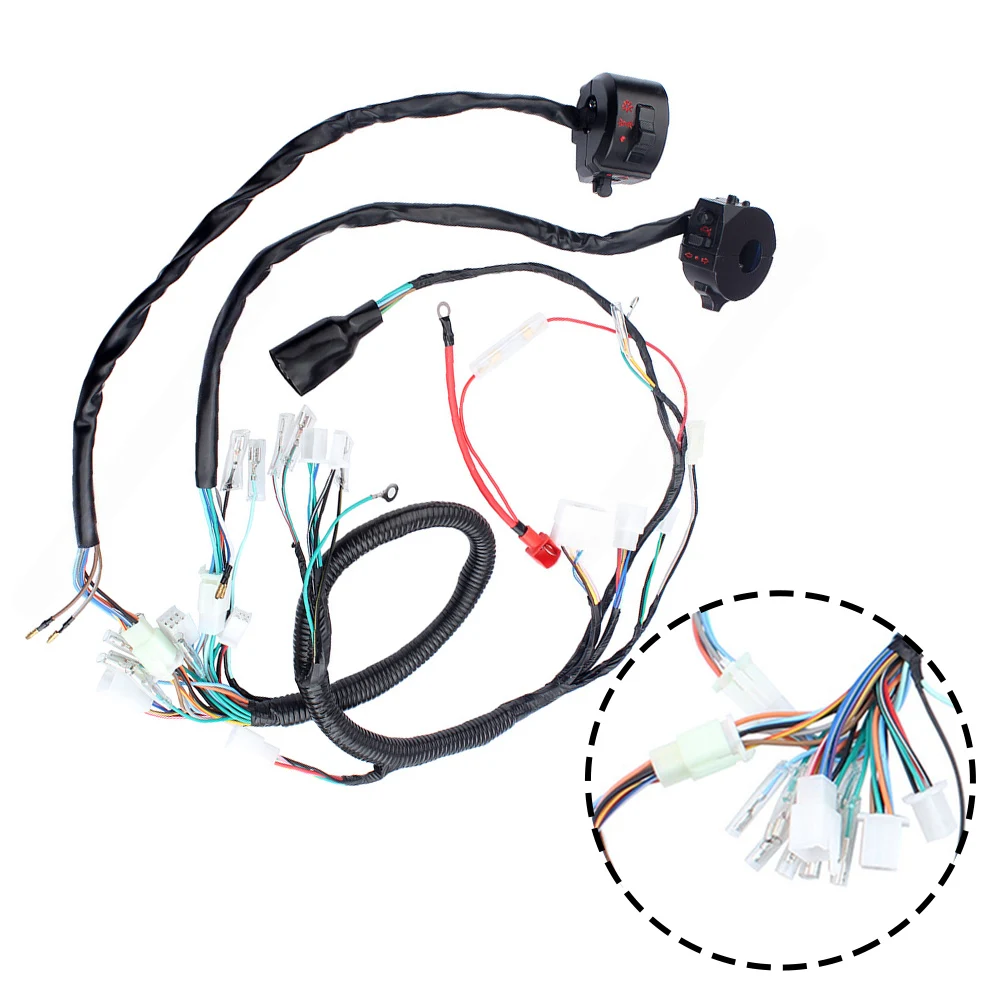 Motorcycle Wire Connection Kit Throttle Cable Black Control Switch Handlebar Control Connector Vehicle-specific Fit
Motorcycle Wire Connection Kit Throttle Cable Black Control Switch Handlebar Control Connector Vehicle-specific Fit