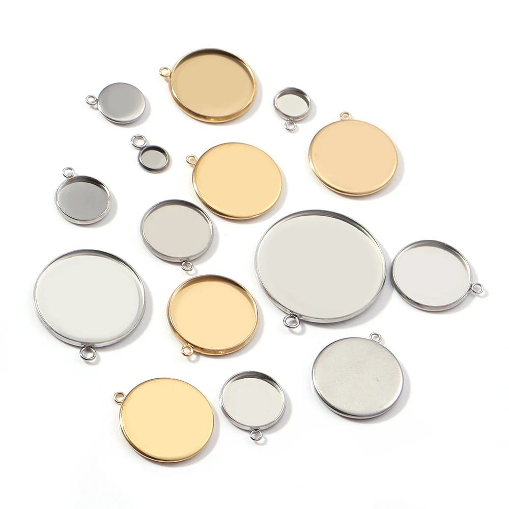 5pcs/Lot Stainless Steel Round Tray Ring Settings Bracelet Base Accessories for Jewelry Making DIY Bracelet Necklace Pendants
5pcs/Lot Stainless Steel Round Tray Ring Settings Bracelet Base Accessories for Jewelry Making DIY Bracelet Necklace Pendants