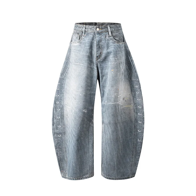 3D Printed Loose Jeans Men Women On The Street Retro Distressed Curved Knife Wide Leg Pants Jeans
3D Printed Loose Jeans Men Women On The Street Retro Distressed Curved Knife Wide Leg Pants Jeans