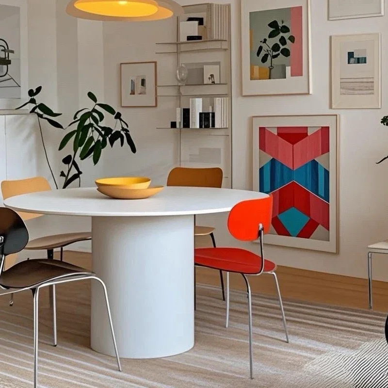 Round dining table, household small apartment modern simple dopamine office desk workbench
Round dining table, household small apartment modern simple dopamine office desk workbench