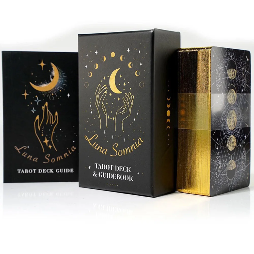 78 карт Таро «Спящая Луна» (12x7 см), карты с мистическими символами, идеально подходят для праздничных подарков, настольных и карточных игр.
78 карт Таро «Спящая Луна» (12x7 см), карты с мистическими символами, идеально подходят для праздничных подарков, настольных и карточных игр.