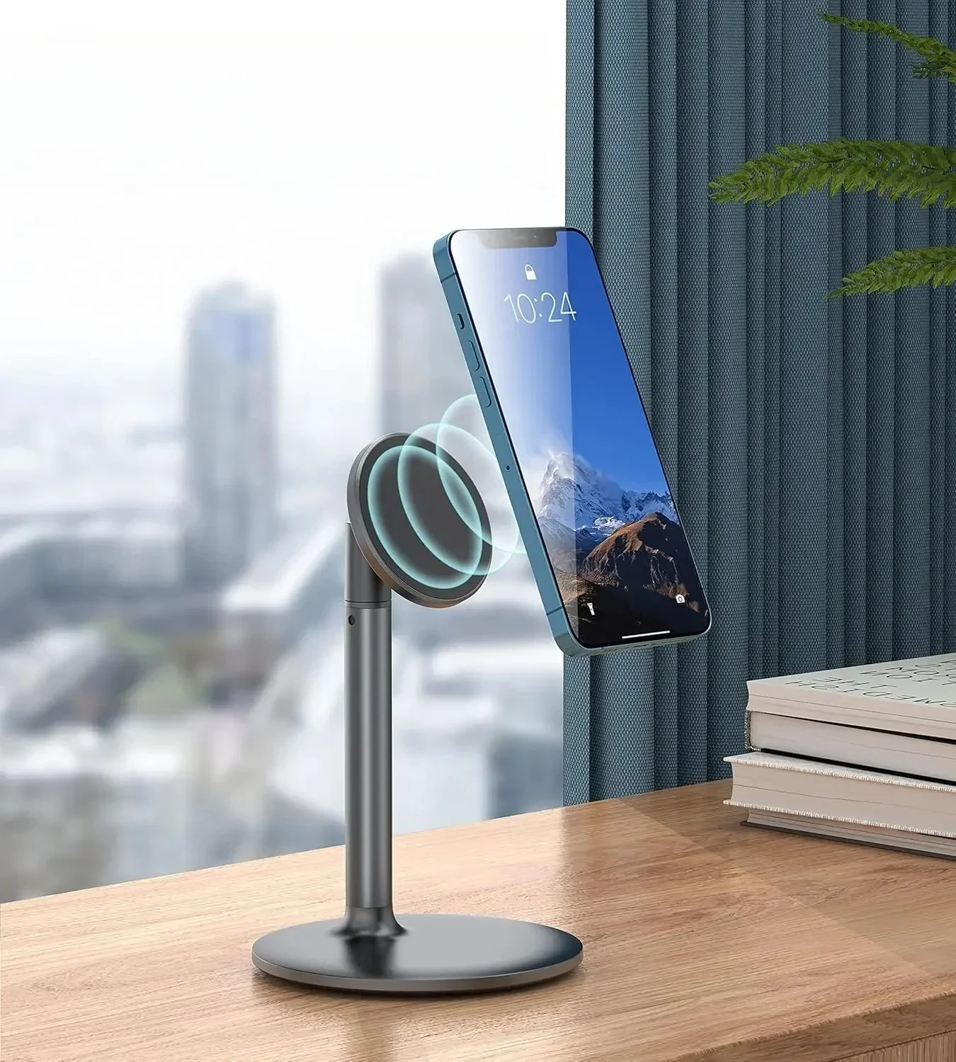 Magnetic Desk Phone Stand for iPhone 17/16/15/14/13/12 360°Rotation Height&Tilt Adjustable Phone Holder Dock for Office/Home
Magnetic Desk Phone Stand for iPhone 17/16/15/14/13/12 360°Rotation Height&Tilt Adjustable Phone Holder Dock for Office/Home