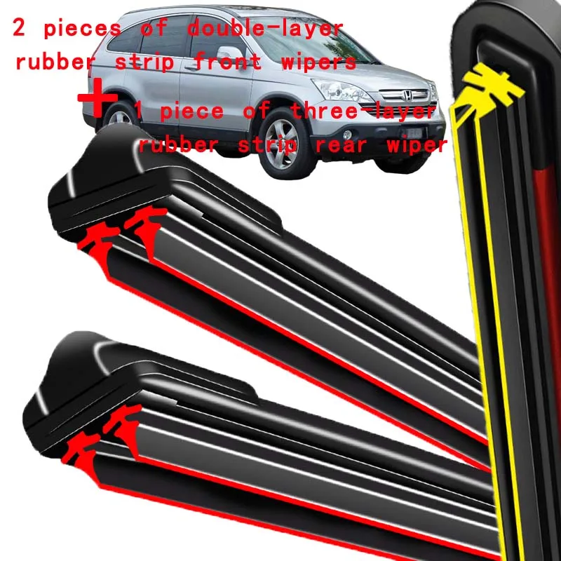 For Honda CR-V CRV MK3 2007-2011 2008 2009 2010 Wiper Front & Rear Wiper Blades Windshield Windscreen Window Brushes 26"+17"+14"
For Honda CR-V CRV MK3 2007-2011 2008 2009 2010 Wiper Front & Rear Wiper Blades Windshield Windscreen Window Brushes 26"+17"+14"