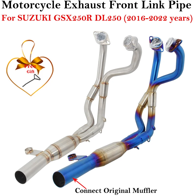 For SUZUKI GSX250R GSX250 GSX 250 250R DL250 2016 - 2021 2022 Motorcycle Exhaust Escape Systems Modified Muffler Front Link Pipe
For SUZUKI GSX250R GSX250 GSX 250 250R DL250 2016 - 2021 2022 Motorcycle Exhaust Escape Systems Modified Muffler Front Link Pipe