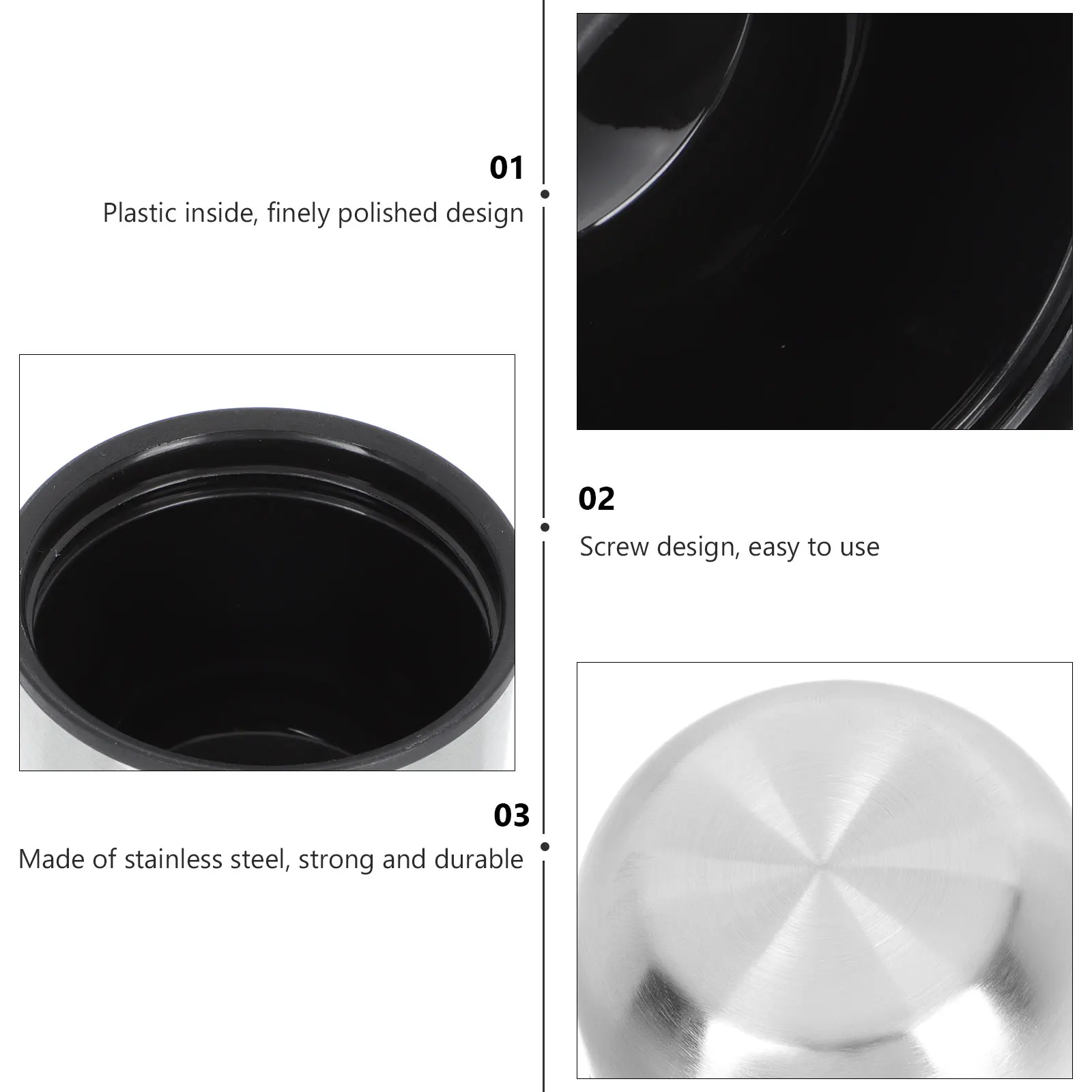 4pcs Heat Preservation Cup Covers Sturdy Stainless Steel Leak proof Vacuum Bottle Caps Silica Gel Dust proof Lids Glass
4pcs Heat Preservation Cup Covers Sturdy Stainless Steel Leak proof Vacuum Bottle Caps Silica Gel Dust proof Lids Glass