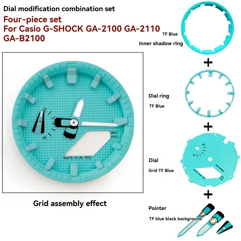 For Casio GA-2100 GA-2110 GA-B2100 series Luminous Index Bezel Watch Hands Dial Farmhouse Oak Modified Replacement Parts
For Casio GA-2100 GA-2110 GA-B2100 series Luminous Index Bezel Watch Hands Dial Farmhouse Oak Modified Replacement Parts