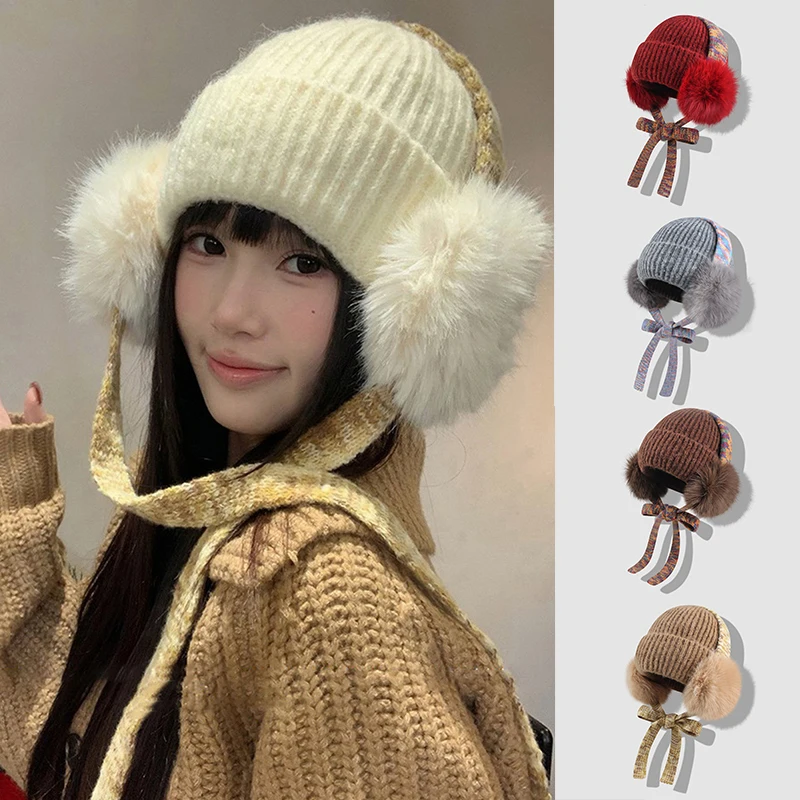 Новый корейский стиль, ремешок для волос, защита ушей, вязаная шапка, зимняя уличная повседневная утолщенная женская теплая шапка-бини на шнуровке с черепом
Новый корейский стиль, ремешок для волос, защита ушей, вязаная шапка, зимняя уличная повседневная утолщенная женская теплая шапка-бини на шнуровке с черепом