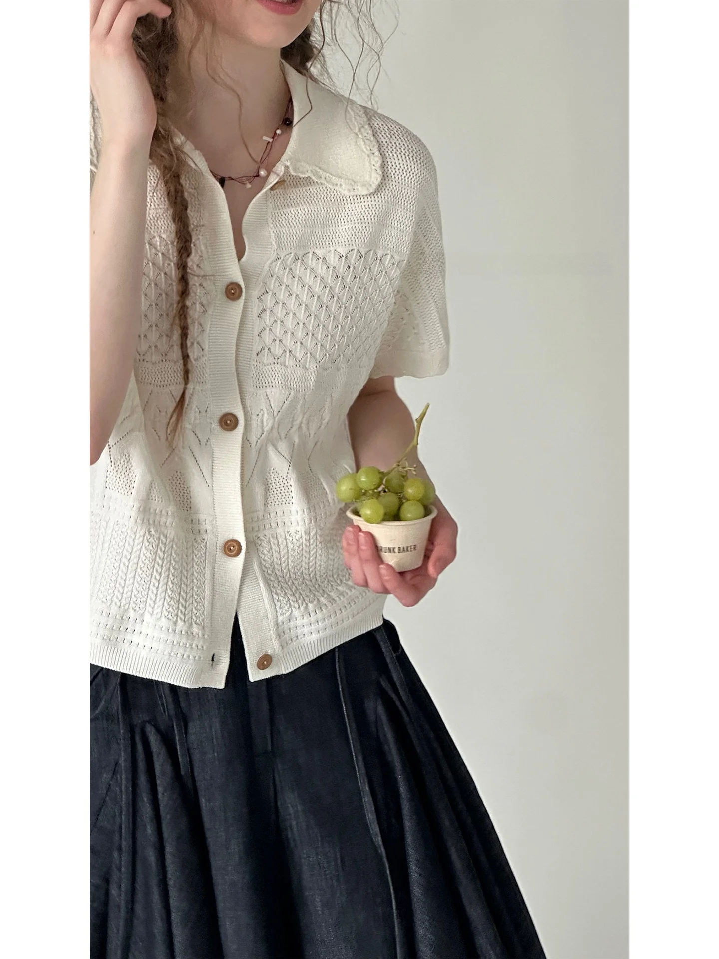 Nordic Romantic Linen Blend Short Sleeve Knitted Open Cardigan Women's Soft Medium Gauge Cotton Polyester Nylon Blend Commute...
Nordic Romantic Linen Blend Short Sleeve Knitted Open Cardigan Women's Soft Medium Gauge Cotton Polyester Nylon Blend Commute...