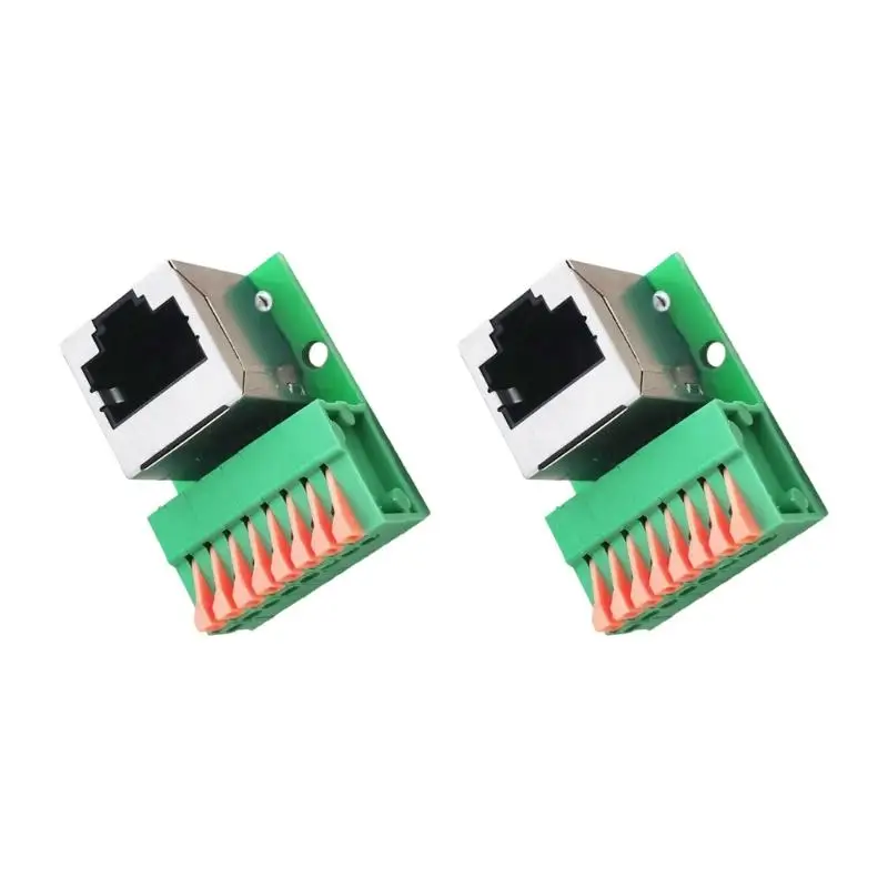 8Pin RJ45 Ethernet Terminals Block Connectors DIN Adapters Board No Soldering Required For Secure Networking Wiring Solutio
8Pin RJ45 Ethernet Terminals Block Connectors DIN Adapters Board No Soldering Required For Secure Networking Wiring Solutio