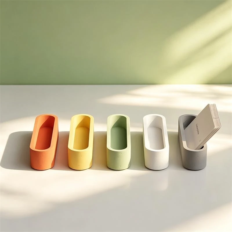 Concrete Pen Holder Card Container Silicone Mold Business Card Holder Gypsum Craft Desk Decoration Cement Clay Mould
Concrete Pen Holder Card Container Silicone Mold Business Card Holder Gypsum Craft Desk Decoration Cement Clay Mould