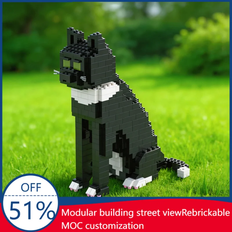 767 PCS Black & White Cat Figure Building Blocks Model Children Education Assembly Toys Birthday Display Gifts Christmas DIY Set
767 PCS Black & White Cat Figure Building Blocks Model Children Education Assembly Toys Birthday Display Gifts Christmas DIY Set