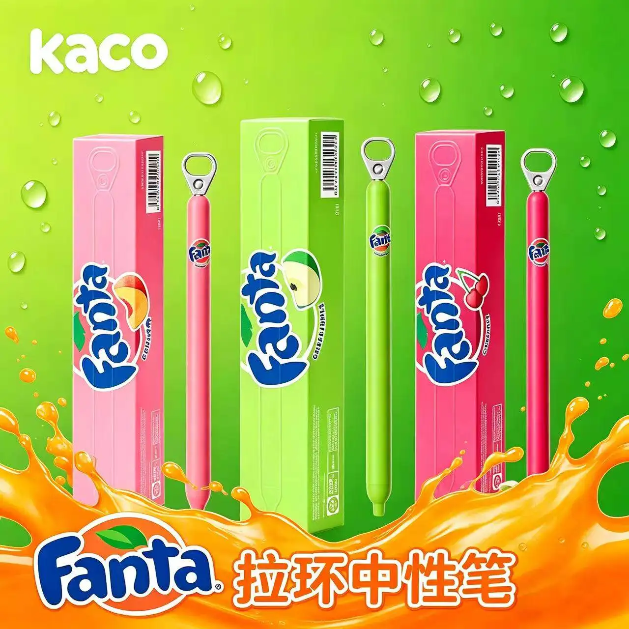 New KACO Fanta Pull Ring Gel Pen POPUP 0.5mm Black Double Bead ST Tip Lateral Pressure Quick-Drying Student Writing Stationery
New KACO Fanta Pull Ring Gel Pen POPUP 0.5mm Black Double Bead ST Tip Lateral Pressure Quick-Drying Student Writing Stationery
