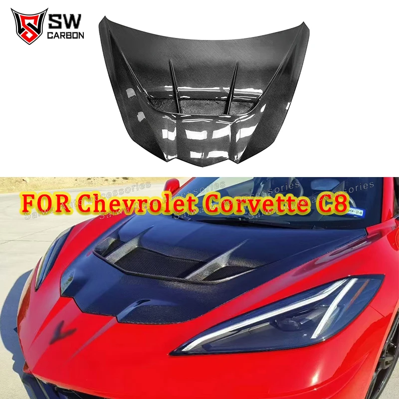 For Chevrolet Corvette C8 2019+ Carbon Fiber ZR1 Style Front Bumper Hood Engine Hood Bonnet Air Vent Cover Car Parts Body Kit
For Chevrolet Corvette C8 2019+ Carbon Fiber ZR1 Style Front Bumper Hood Engine Hood Bonnet Air Vent Cover Car Parts Body Kit