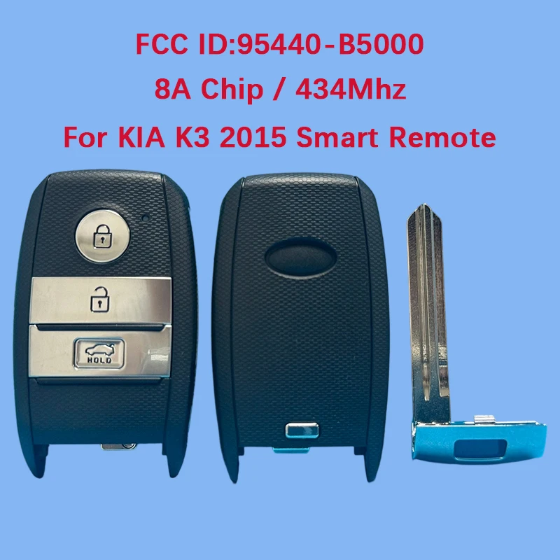 CN051036 Послепродажный 3-кнопочный смарт-брелок 433 МГц FCC 95440-B5000 8A чип для Kia K3 2015
CN051036 Послепродажный 3-кнопочный смарт-брелок 433 МГц FCC 95440-B5000 8A чип для Kia K3 2015