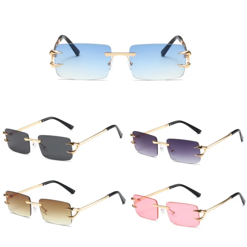 Unisex New Fashion Sunglasses Retro Rimless Square Luxury Glasses Outdoor UV400 Driving Travel Vacation Essential Sunglasses
Unisex New Fashion Sunglasses Retro Rimless Square Luxury Glasses Outdoor UV400 Driving Travel Vacation Essential Sunglasses