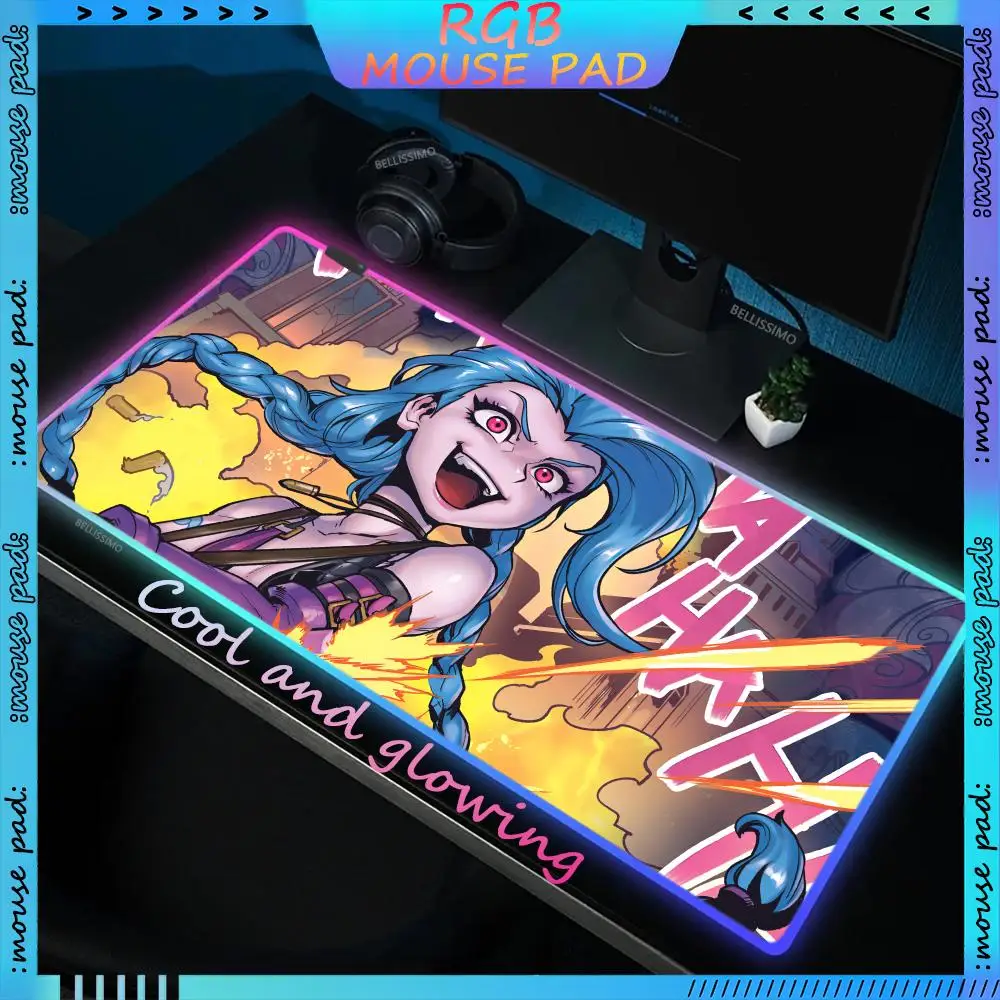 RGB аниме J_Jinx механический настольный светящийся настольный коврик милый резиновый нескользящий коврик для мыши игровые офисные аксессуары Kawaii коврик для клавиатуры
RGB аниме J_Jinx механический настольный светящийся настольный коврик милый резиновый нескользящий коврик для мыши игровые офисные аксессуары Kawaii коврик для клавиатуры