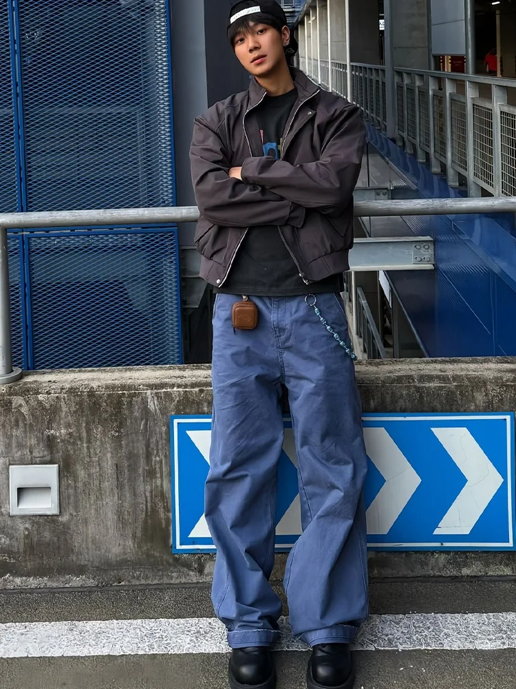 Blue American Retro Washed Workwear Jeans Men's Straight Loose Pants Cleanfit French Industrial Style Casual Autumn Jeans
Blue American Retro Washed Workwear Jeans Men's Straight Loose Pants Cleanfit French Industrial Style Casual Autumn Jeans