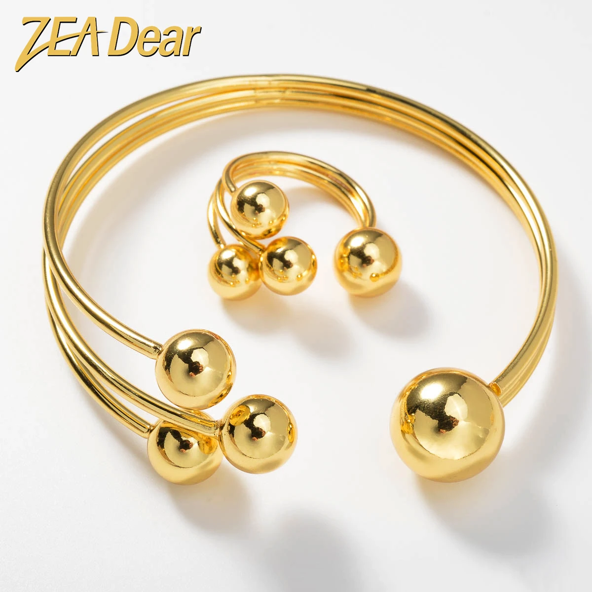 ZEADear Italian Jewelry Sets Fashion Bracelet on Hand Gold Color Bangle Daily Wear Party Rings for Men Women Christmas Gift
ZEADear Italian Jewelry Sets Fashion Bracelet on Hand Gold Color Bangle Daily Wear Party Rings for Men Women Christmas Gift