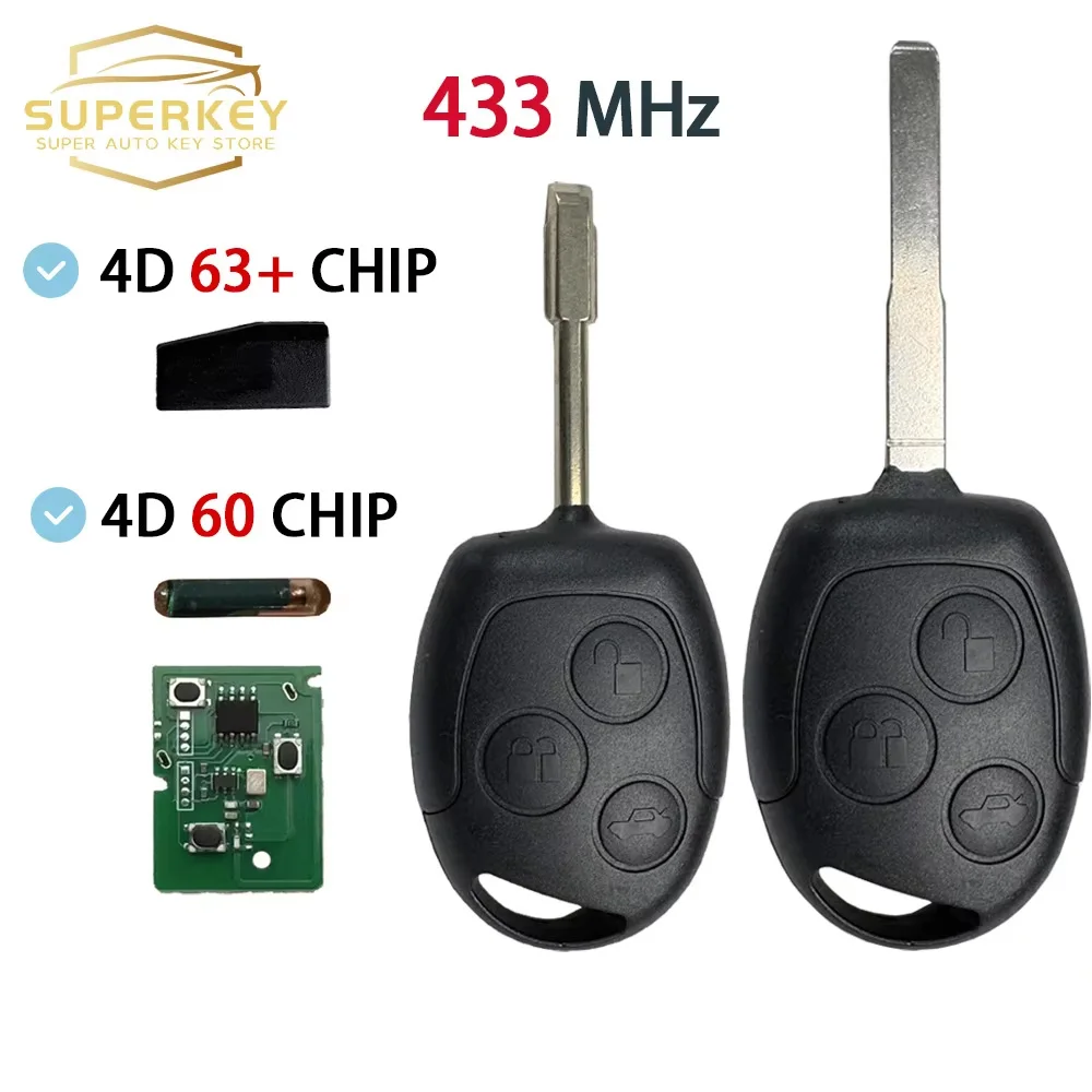 SUPERKEY For Ford Focus Mondeo Transit connect Courier Fiesta Fusion Galaxy Mondeo C-Max S-Max 433Mhz Remote Car Key 4D60 4D63
SUPERKEY For Ford Focus Mondeo Transit connect Courier Fiesta Fusion Galaxy Mondeo C-Max S-Max 433Mhz Remote Car Key 4D60 4D63