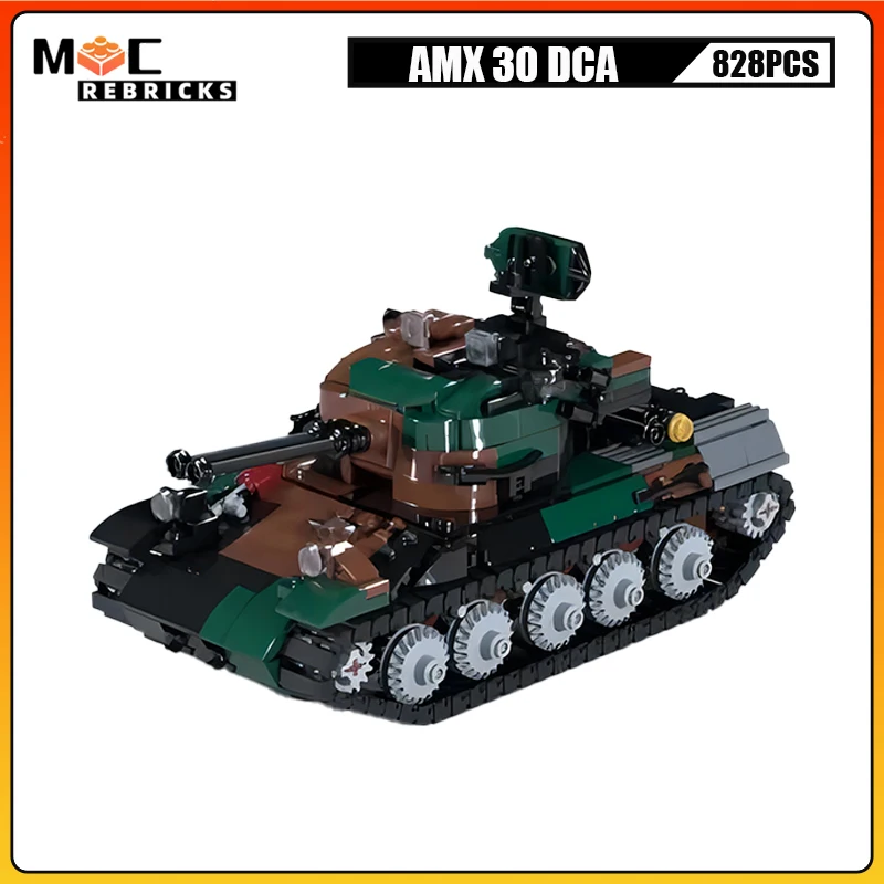 French Military Army Panzer AMX-30 Main Battle Tank Double Wide Track Armor Vehicle Building Blocks Assembly Model DIY Boy Toys
French Military Army Panzer AMX-30 Main Battle Tank Double Wide Track Armor Vehicle Building Blocks Assembly Model DIY Boy Toys