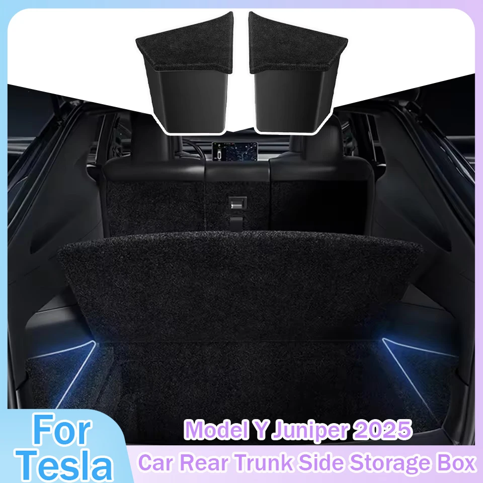 Автомобильный задний багажник, боковой ящик для хранения для Tesla Model Y Juniper 2025, угловой органайзер, флокированные крышки, грузовые автомобильные аксессуары из ТПЭ
Автомобильный задний багажник, боковой ящик для хранения для Tesla Model Y Juniper 2025, угловой органайзер, флокированные крышки, грузовые автомобильные аксессуары из ТПЭ