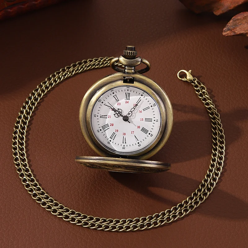 Vintage Bronze Romantic English Vintage Classic Pattern Pocket Watch Roman Numerals Antique Pocket Watch Father's Day Gift
Vintage Bronze Romantic English Vintage Classic Pattern Pocket Watch Roman Numerals Antique Pocket Watch Father's Day Gift