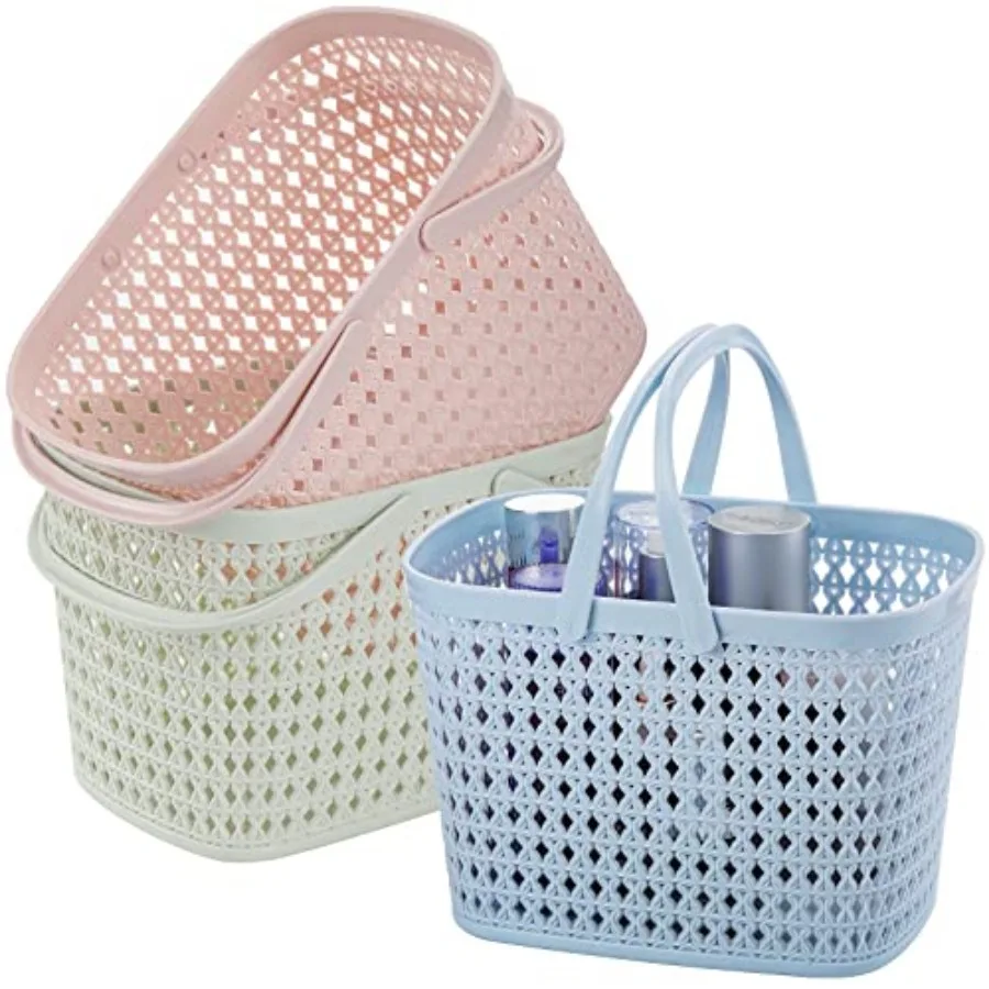 3 Pack Portable Shower Caddy Basket, Plastic Storage Baskets with Handle Plastic Tote Storage Basket Easter Baskets Toiletry Or
3 Pack Portable Shower Caddy Basket, Plastic Storage Baskets with Handle Plastic Tote Storage Basket Easter Baskets Toiletry Or