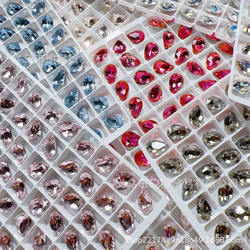 540pcs Mixed Color K9 High-quality 8x12mm Iridescent Rhinestones Whater Drop Shape Shiny Diamond Manicure Nail Art Accessories
540pcs Mixed Color K9 High-quality 8x12mm Iridescent Rhinestones Whater Drop Shape Shiny Diamond Manicure Nail Art Accessories