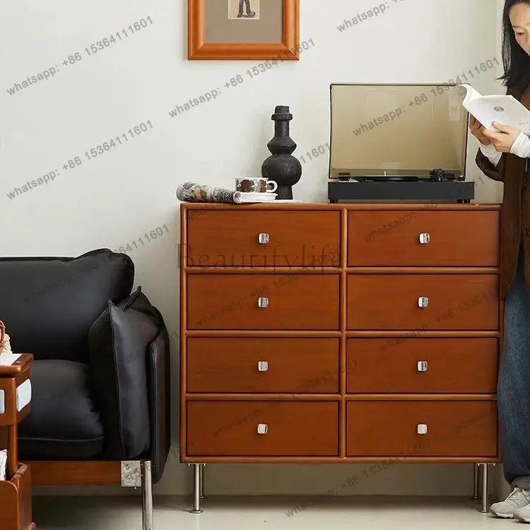 Solid wood antique living room side cabinet retro bedroom bedside storage locker
Solid wood antique living room side cabinet retro bedroom bedside storage locker