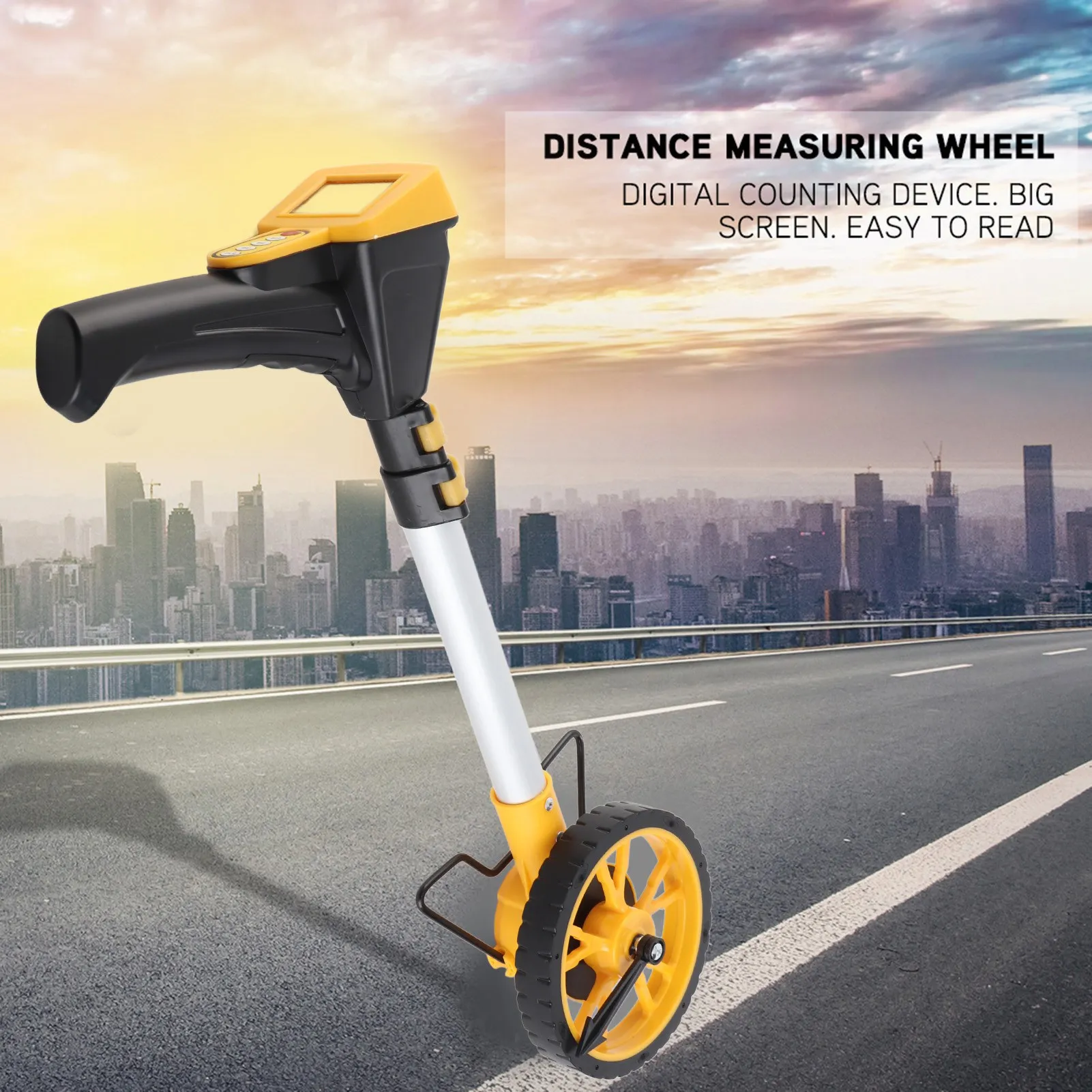Measuring Wheel Foldable Digital Distance Measuring Wheel Measure Road Land Builders Workers Distance Measuring Walking Wheel
Measuring Wheel Foldable Digital Distance Measuring Wheel Measure Road Land Builders Workers Distance Measuring Walking Wheel