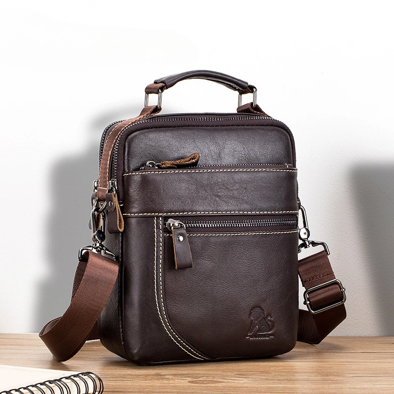 Men's Oil Wax Cowhide Leather Crossbody Retro Shoulder Bag Vertical Square Fashion Handbag
Men's Oil Wax Cowhide Leather Crossbody Retro Shoulder Bag Vertical Square Fashion Handbag