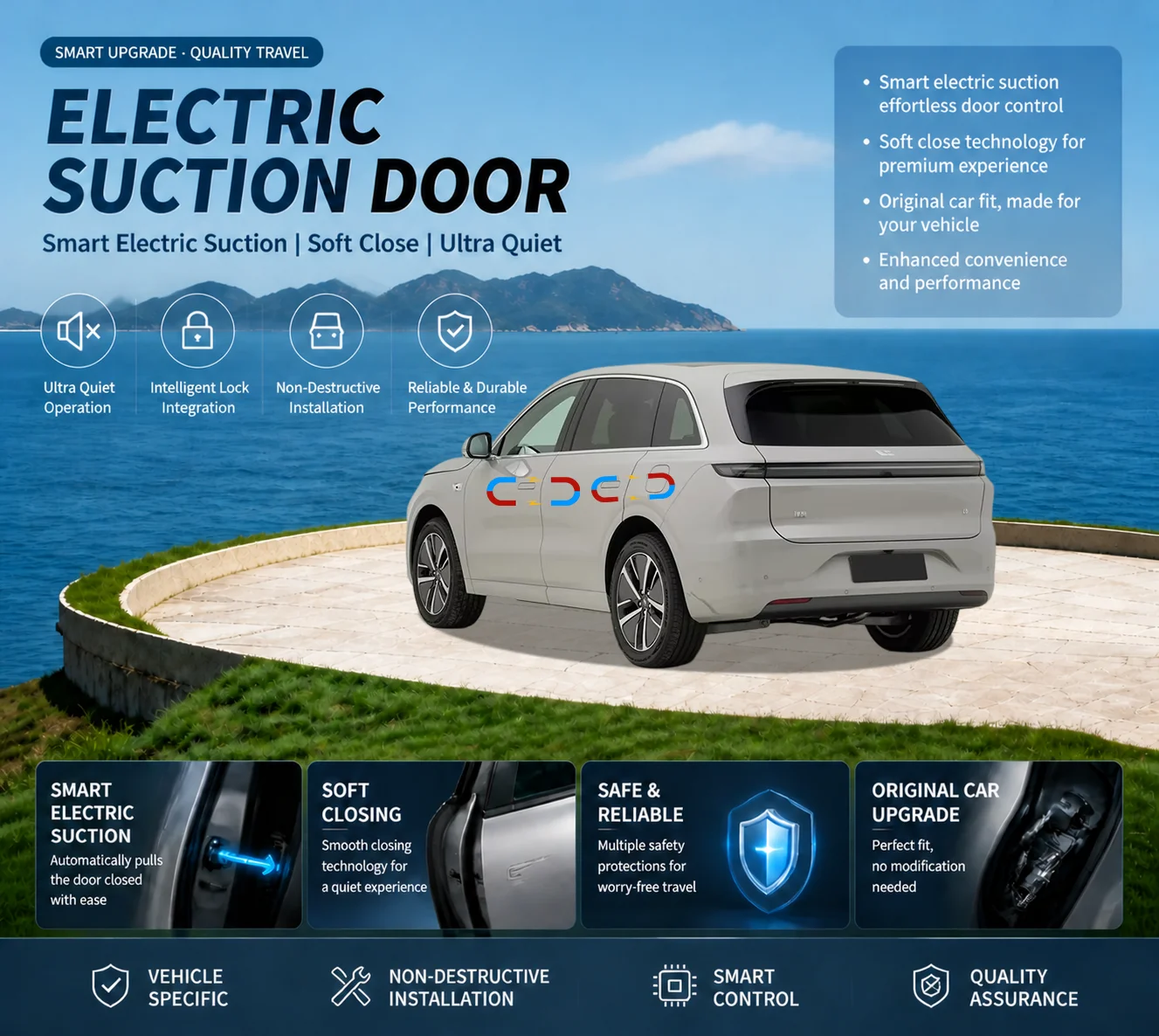 Car Specific Car Modification Auto Suction Soft Close Door Modification Parts & Accessories For Li L6 Lixiang L6 2024-present
Car Specific Car Modification Auto Suction Soft Close Door Modification Parts & Accessories For Li L6 Lixiang L6 2024-present